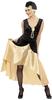 20s Gatsby Girl Costume, Black, Dress, Hat & Pearl Necklace, (M)