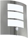 EGLO Au&szlig;en-Wandlampe City, 1 flammige Au&szlig;enleuchte inkl. Bewegungsmelder 