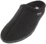 HAFLINGER Walktoffel Alaska Wolle Filzpantoffel Hausschuh Schwarz, Gr. 43