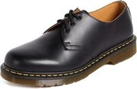 Dr. Martens 1461, Unisex-Erwachsene Derbys, Schwarz (Black Smooth/Orange), 37 EU