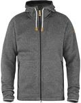 Fj&auml;llr&auml;ven Herren Hoodie &Ouml;vik Fleece, Dark Grey, L, F82252-030