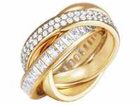 ESPRIT Glamour Damen-Ring ES-TRIDELIA GOLD teilvergoldet Zirkonia transparent...