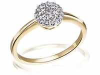 Goldmaid Damen-Ring Gelb Gold 585 21 Diamanten 0,25 Karat Glamour Fassung,...