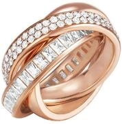ESPRIT Glamour Damen-Ring ES-TRIDELIA ROSE teilvergoldet Zirkonia transparent Gr. 54