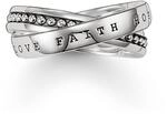 THOMAS SABO Mehrfachring Glaube, Liebe, Hoffnung 925 Sterlingsilber