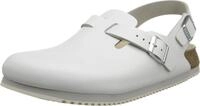 Birkenstock Tokio Zuecos Cuero ESD Blanco