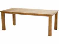 Ploß Loft-Tisch Laredo aus gebürstetem Teakholz, 200x100x75 cm