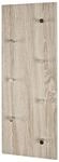 HAKU Wandgarderobe Chrom, Eiche hell, MDF, Metall - Ma&szlig;e: B 80 x H 30 x T 6 cm,