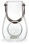Holmegaard Laterne H16.5 cm Design with Light aus mundgeblasenem Glas, klar
