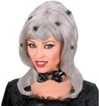W WIDMANN MILANO Party Fashion 5946R - Per&uuml;cke Spiderlady, grau mit Spinnen, Vampir,