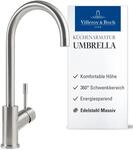 Villeroy & Boch Umbrella K&uuml;chenarmatur, Auslaufh&ouml;he 275 mm &ndash; Edelstahl 