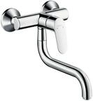 hansgrohe Focus Einhebel-K&uuml;chenarmatur, Wandmontage, Chrom