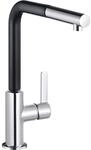 Kludi L-INE S 408518775 LINE-S Sp&uuml;ltisch-Einhandmischer DN 15 Schwarzmatt,