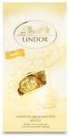 Lindt Schokolade LINDOR Kugeln wei&szlig; | 137 g Beutel | ca. 10 Kugeln wei&szlig;e Schokolade