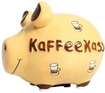 KCG Keramik Sparschwein KAFFEEKASSE ca. 12.5 cm x 9cm