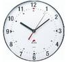 Wanduhr - rund - leise, moderne Uhr - 25 cm - weiß - HORCLAS - ALBA