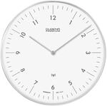 Dugena Dessau Funk-Wanduhr, silber, 32 cm, Araber, silber