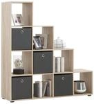 FMD M&ouml;bel, 248-002 Mega 2, Treppenregal Raumteiler B&uuml;cherregal Raumtrenner 10