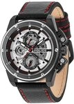 Police Herren Armbanduhr Multi Zifferblatt Quarz Leder PL14688JSBS.04