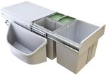 WESCO Einbau-Abfallsammler Corner-Boy Trio, 690 x 335 x 515 mm, KB 900 mm, 1