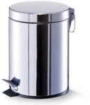 Zeller Treteimer, 5 ltr., ca. 22 x 22 x 29,3 cm, Edelstahl