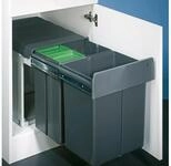 Abfallsorter BIO TRIO MAXI 40 DT inkl. Biodeckel / ab 40 cm Schrankbreite /