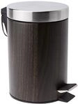 Zeller 18566 Treteimer, 3 Liter, Walnussdekor, Metall &oslash;17 x 26 cm