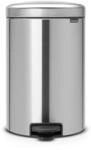 Brabantia Tret-M&uuml;lleimer mit Inneneimer aus Kunststoff, stahl, Matt Steel
