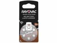Rayovac Zink/Luft 1,4V 160mAh Hörgeräte-Batterien 6er Pack