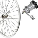 28 Zoll Fahrrad Laufrad Alu Hinterrad R&uuml;cktritt silber