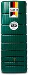 4rain Slim Regentonne 650 Liter dunkelgr&uuml;n - Wandtank, Wassertank, Fass, Regenfass,