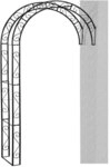 Siena Garden Rosenbogen Cambridge, Halbbogen, Rankhilfe, verziert, 245cm, 732696