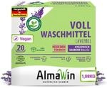AlmaWin&reg; Vollwaschmittel Pulver [1,08 kg &ndash; 20 Ladungen], f&uuml;r wei&szlig;e W&auml;sche 