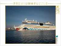 CALVENDO Puzzle Aida Stella in der Hafeneinfahrt 1000 Teile Lege-Größe 64 x...