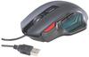 Mod-It Gamer Maus: Optische Gaming-Maus GA-824, 2.400 DPI, 6 Tasten, blaues...