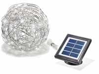 Esotec sotec Solarleuchte Wireball, 50 LED, stabiles Aluminium, Lichtfarbe...