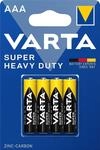 VARTA10500403 - Superlife Zink-Kohle Batterie AAA / R03 mit 1,5 Volt, 4er Set,