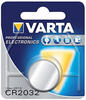 VARTA Batterien Knopfzelle CR2032, 1 Stück, Lithium Coin, 3V, kindersichere