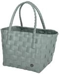 Handed By Handgewebt Paris shopper Tasche, Mehrfarbig (Gray/Green), 27 x 31 x 24 cm