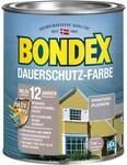 Bondex Dauerschutz Farbe Granitgrau (Platinum) 0,75 L f&uuml;r 7 m&sup2; | Hervorragende