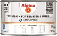 Alpina Wei&szlig;lack f&uuml;r Fenster & T&uuml;ren 300ml gl&auml;nzend