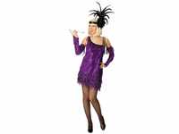 Rubie's Karneval Damen Kostüm Charleston Kleid im 20 er Jahre Stil Größe 36