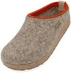 HAFLINGER Grizzly Kris Filzpantoffel Hausschuh Filzclog Torf, Gr. 37