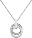 JETTE Damen-Kette Swing 26 Zirkonia One Size, Silber 32002219