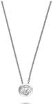 JETTE Damen-Kette 925er Silber rhodiniert 1 Zirkonia One Size, Silber 86505711