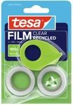 tesafilm Clear Recycled Klebeband - 10 m x 15 mm - 2 Rollen mit Abroller 