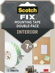 Scotch-Fix Doppelseitiges Montageband f&uuml;r den Innenbereich, Wei&szlig; &ndash; 1 Rolle (19 mm