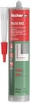 fischer Dicht- und Bauklebstoff Multi MS, elastischer Kleber, schwarz, 290 ml