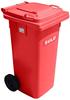 Müllgroßbehälter 120l rot a.Niederdruck-PE Rad-D.200mm