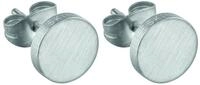 LIEBESKIND Damen-Ohrstecker Edelstahl mattiert, LJ-0049-E-07, Silber, One Size